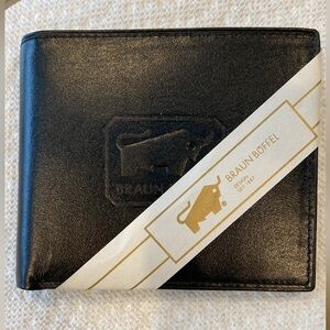 Braun Buffel Black Leather Wallet